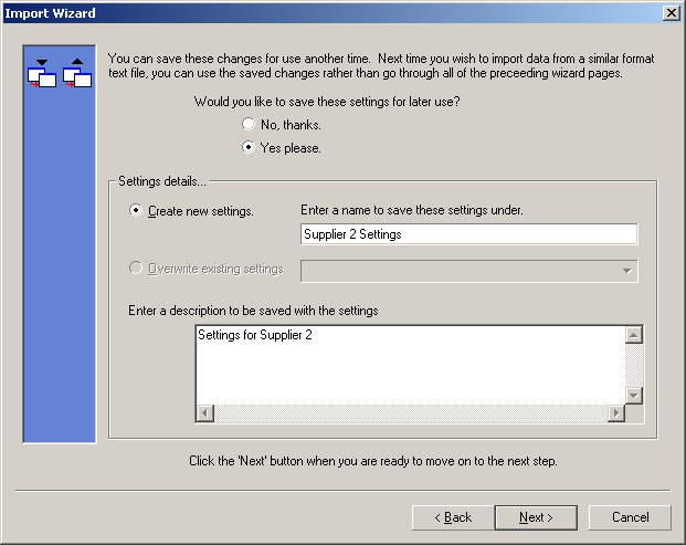 asciiimportsavesettings1