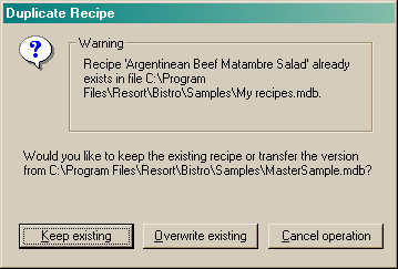 resortimportduplicaterecipe